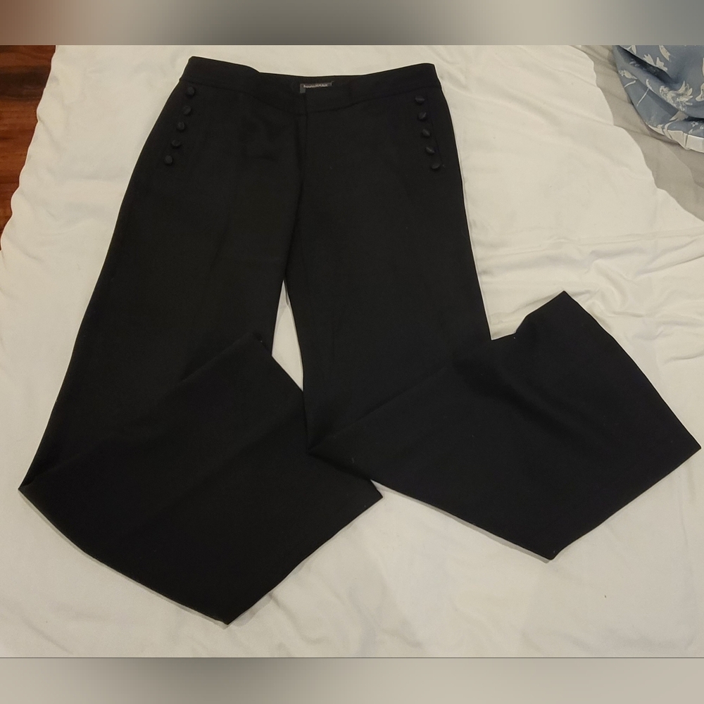 Banana Republic Women's Black Slacks 5 Button Pockets Sz 8